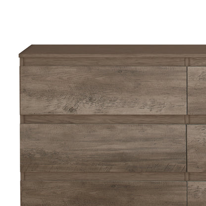 Brindle Wood 6 Drawer Dresser