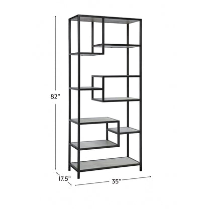 Haze Metal and Wood Etagere
