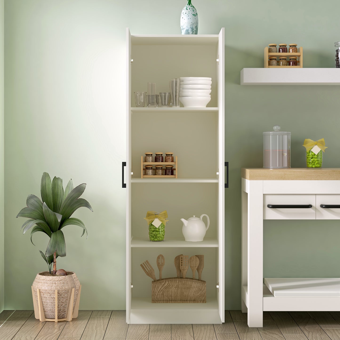 Lancaster Wood Kitchen Pantry