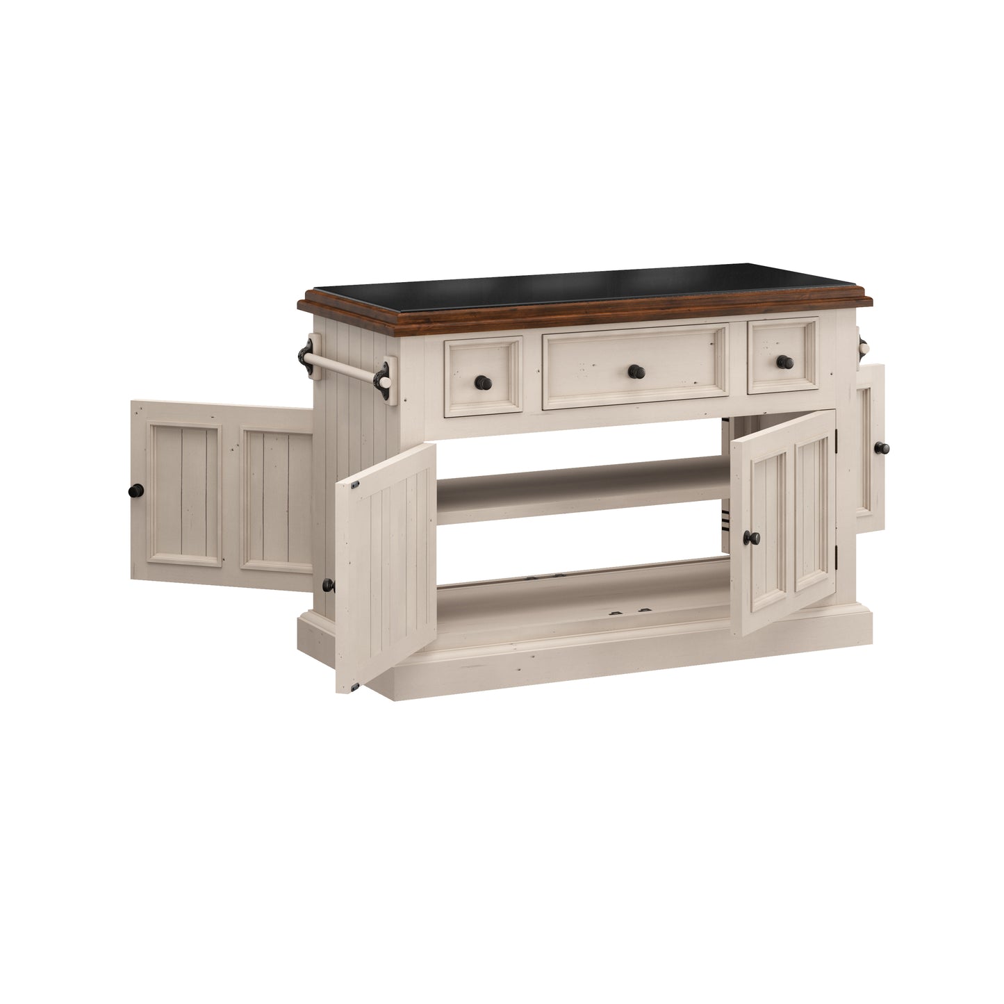 Tuscan Retreat Wood Kitchen Island