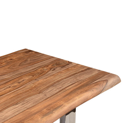 Luxe Wood and Metal Dining Set