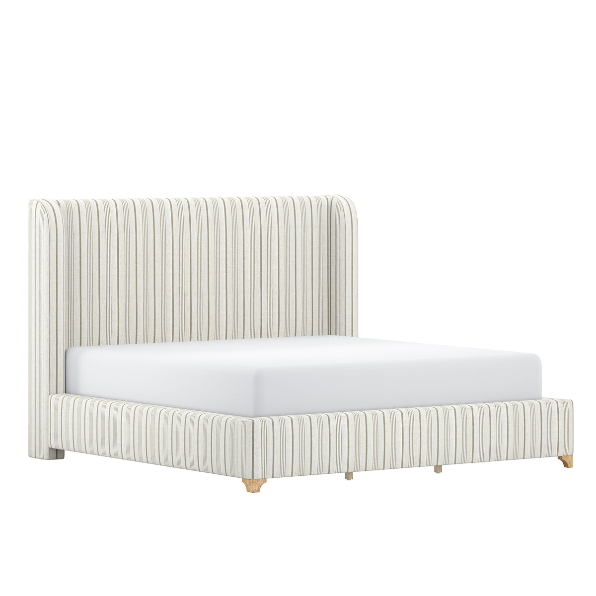 Maribel Upholstered Low Profile King Platform Bed