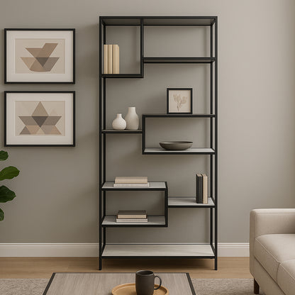 Haze Metal and Wood Etagere