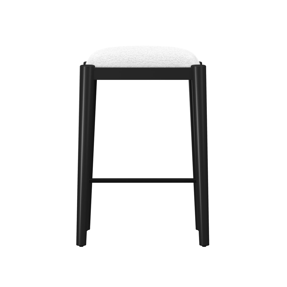 Cleo Wood Counter and Bar Stools, Black