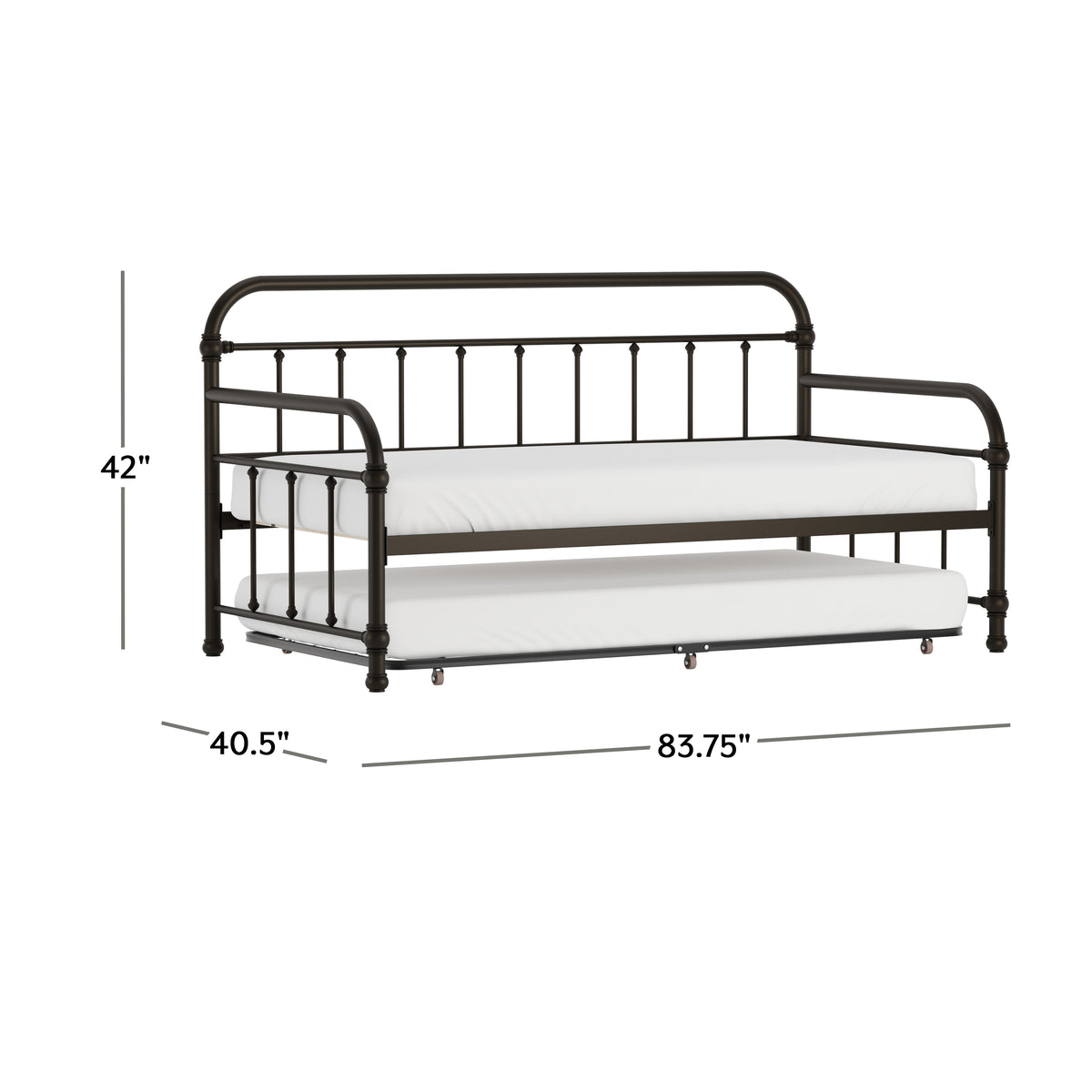 Kirkland Metal Daybed with Trundle