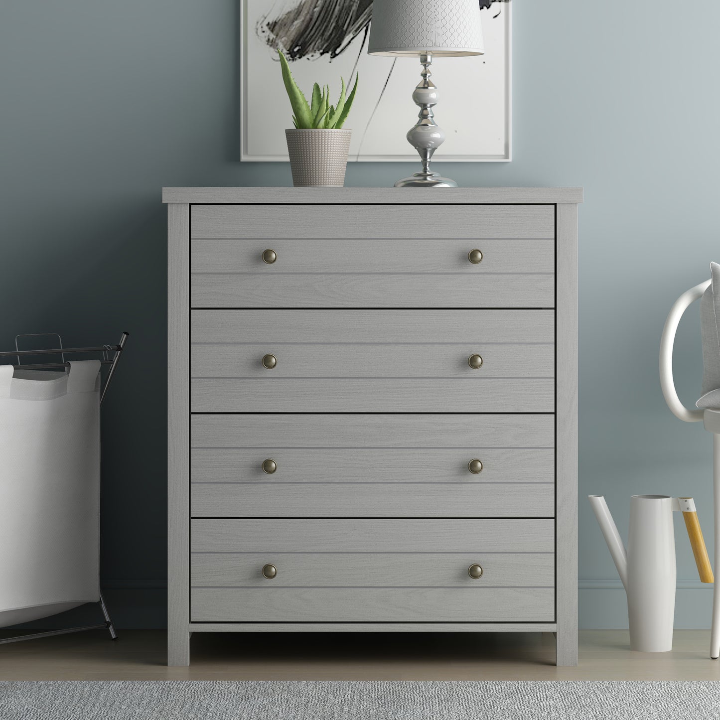Harmony Wood 4 Drawer Dresser
