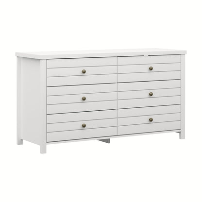 Harmony Wood 6 Drawer Dresser