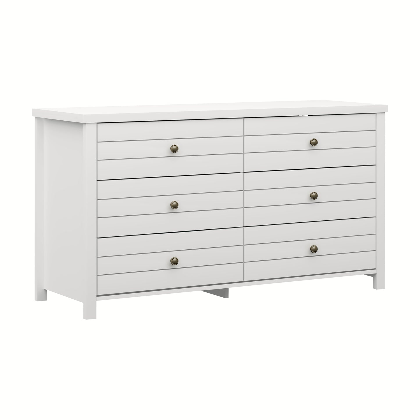 Harmony Wood 6 Drawer Dresser