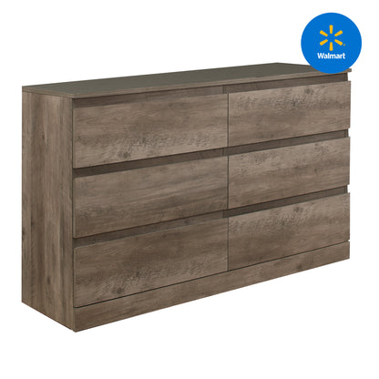 Brindle Wood 6 Drawer Dresser