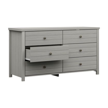 Harmony Wood 6 Drawer Dresser