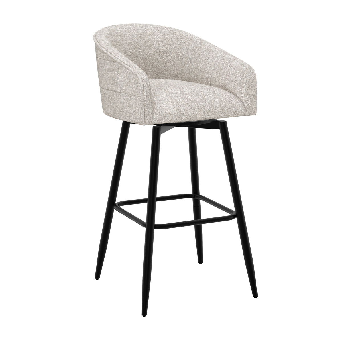 Barrel Back Oatmeal Black