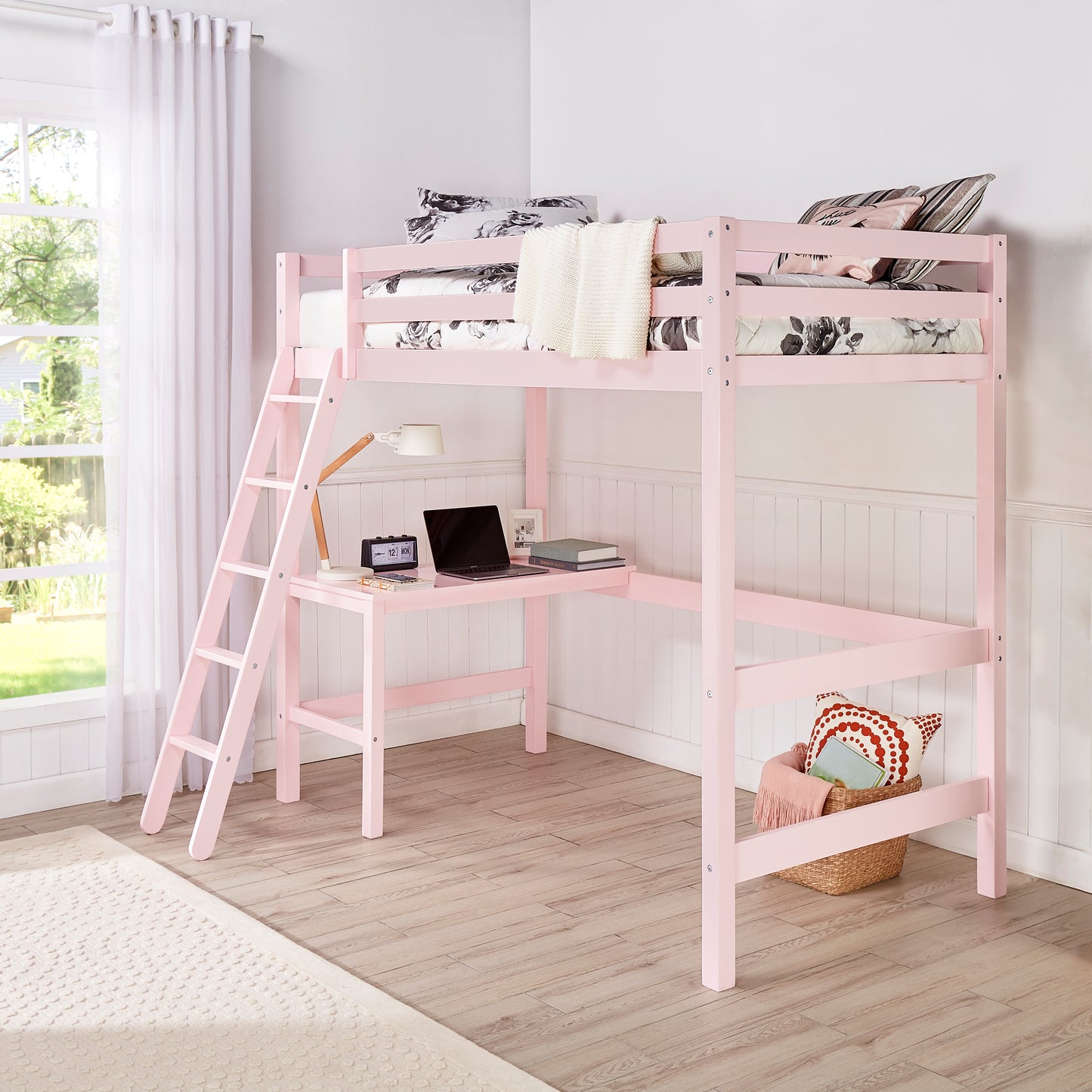 Caspian Wood Twin Loft Bed