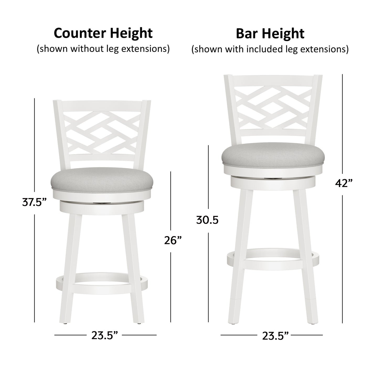 Riva Wood Counter and Bar Stools