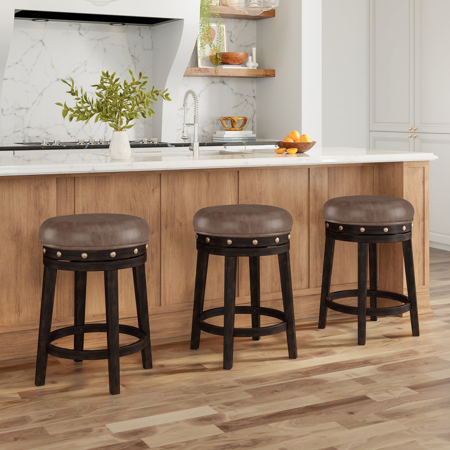 Benard Wood Stool