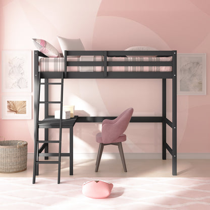 Granwood Wood Twin Loft Bed
