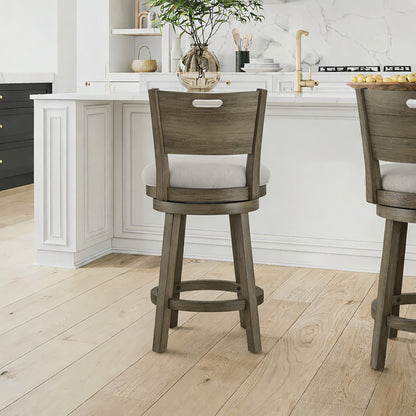 Rhys Wood Counter and Bar Stools