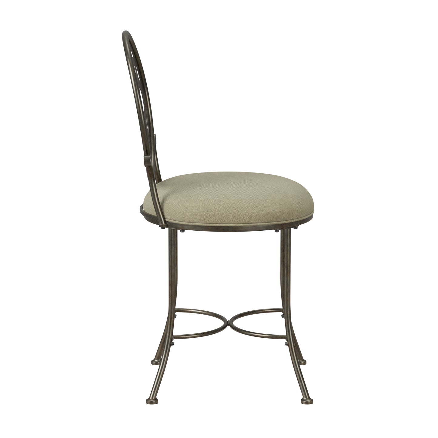 Marsala Metal Vanity Stool
