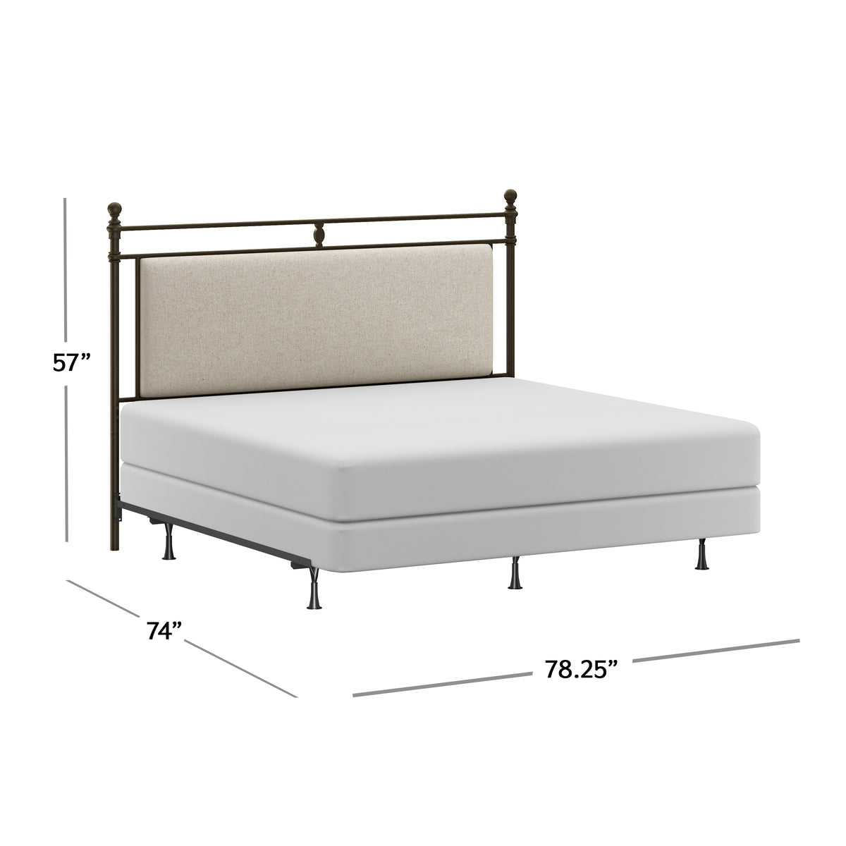 Ashley Metal Headboard with Frame