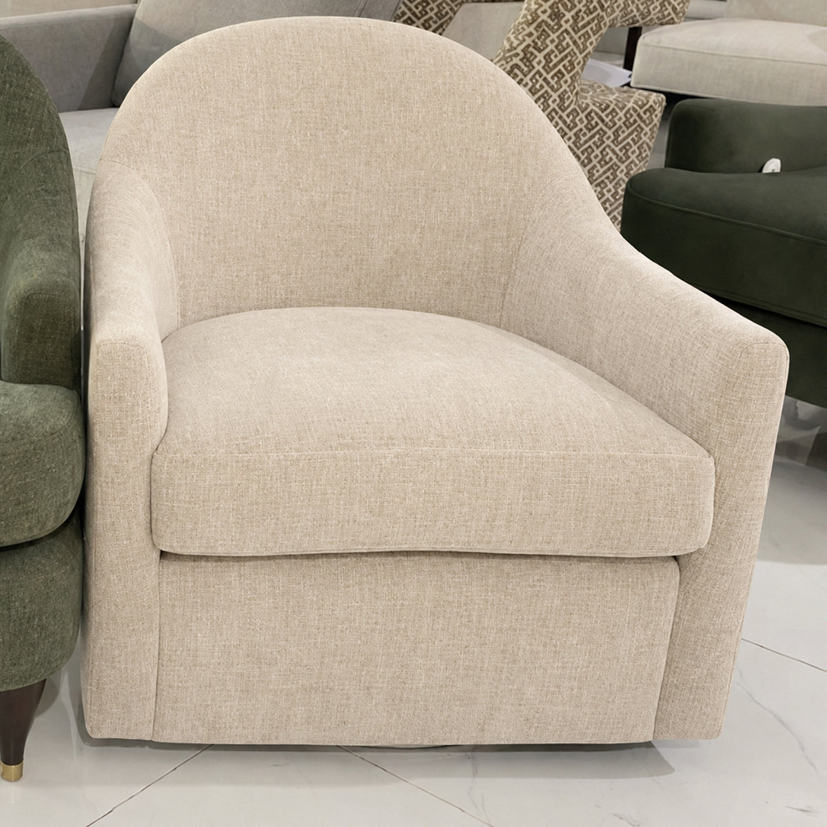 Atwood Upholstered Swivel Accent Chair