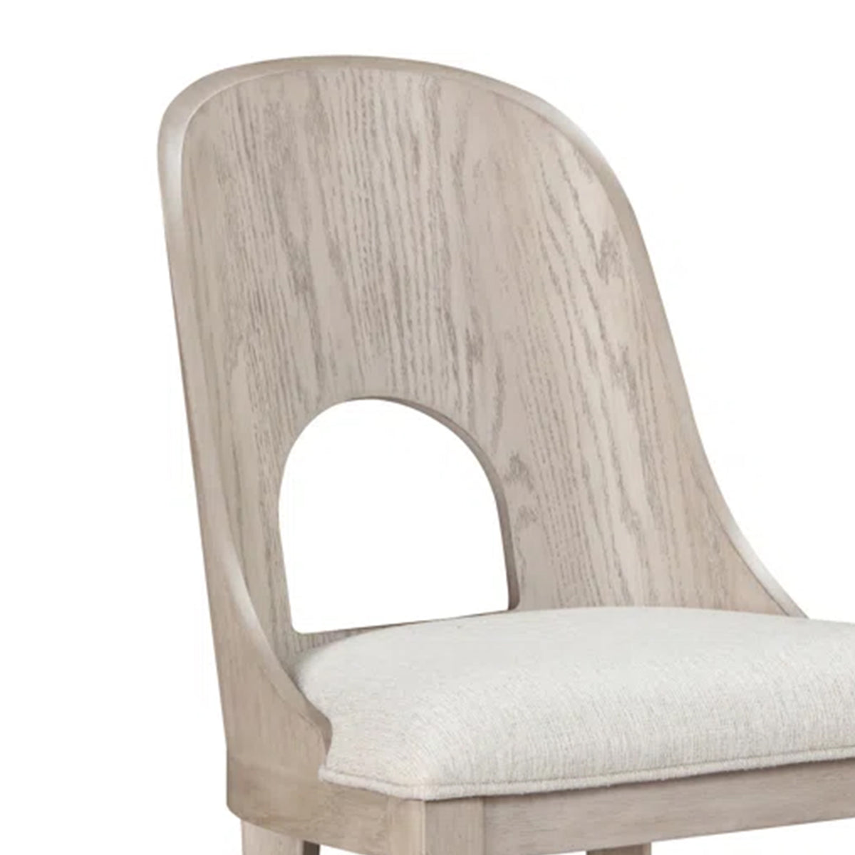 Niamh Wood and Upholstered Dining Chair, Set of 2