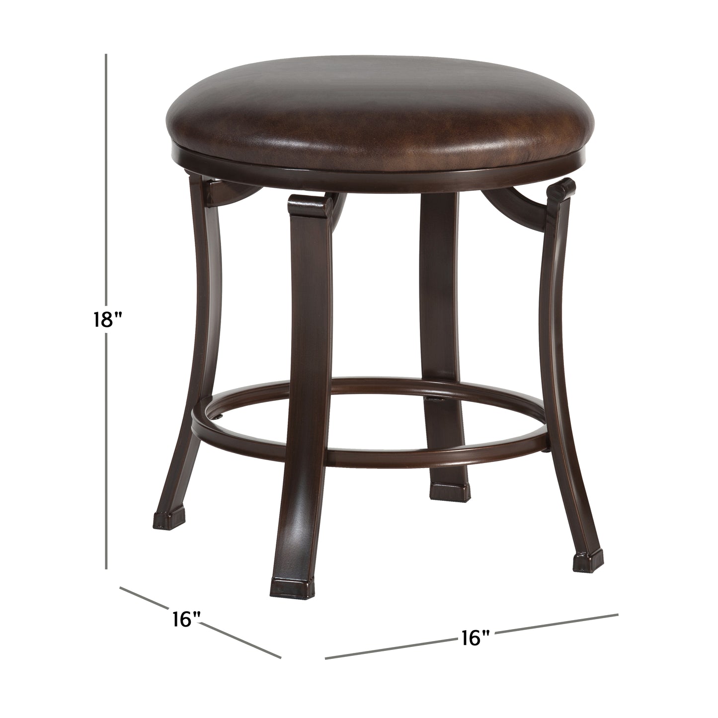 Hastings Metal Vanity Stool