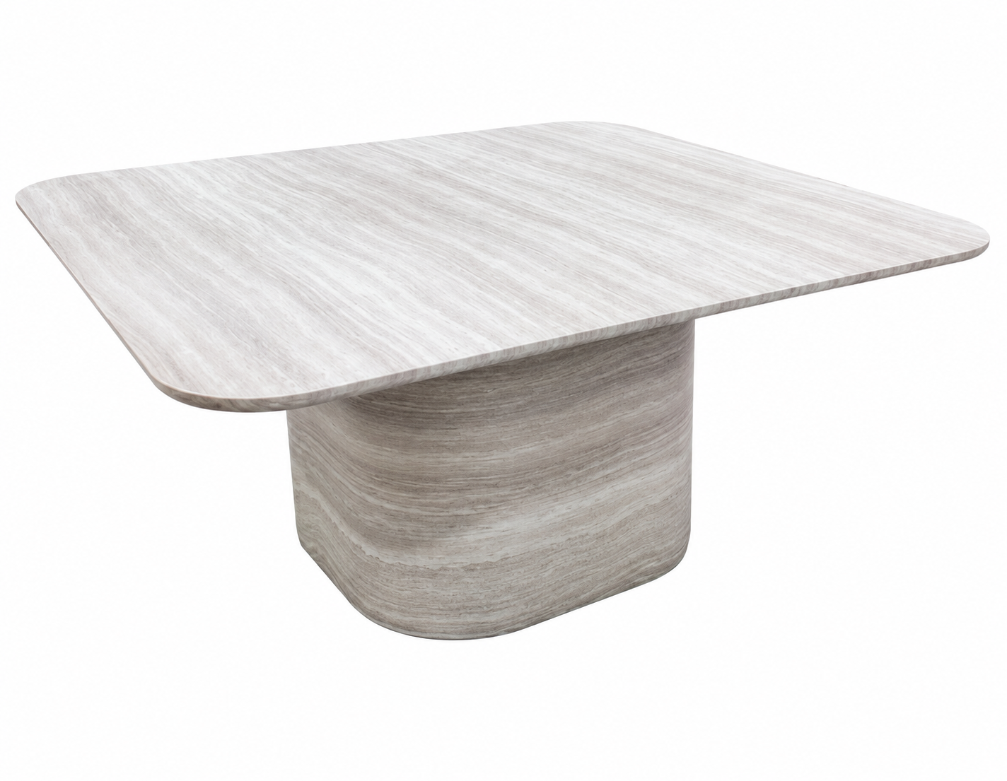 Yona Reinforced Concrete Square Coffee Table, Gray