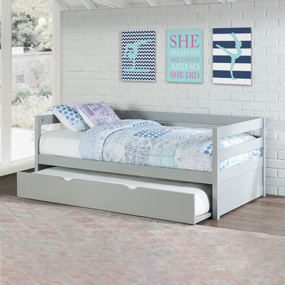 Caspian Wood Daybed, Gray