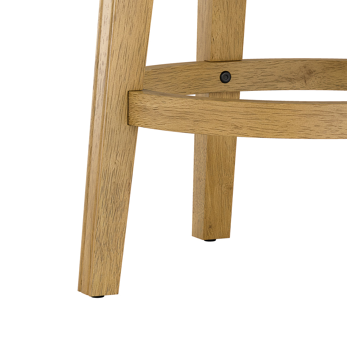 Anton Wood Backless Swivel Stool