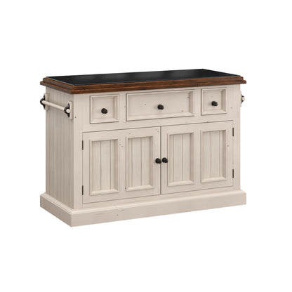 Tuscan Retreat Wood Kitchen Island