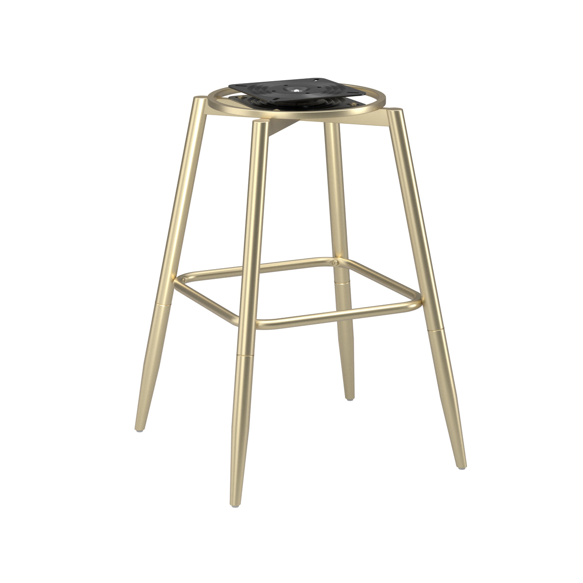 Uniquely Yours Metal Adjustable Stool Base with Swivel Plate