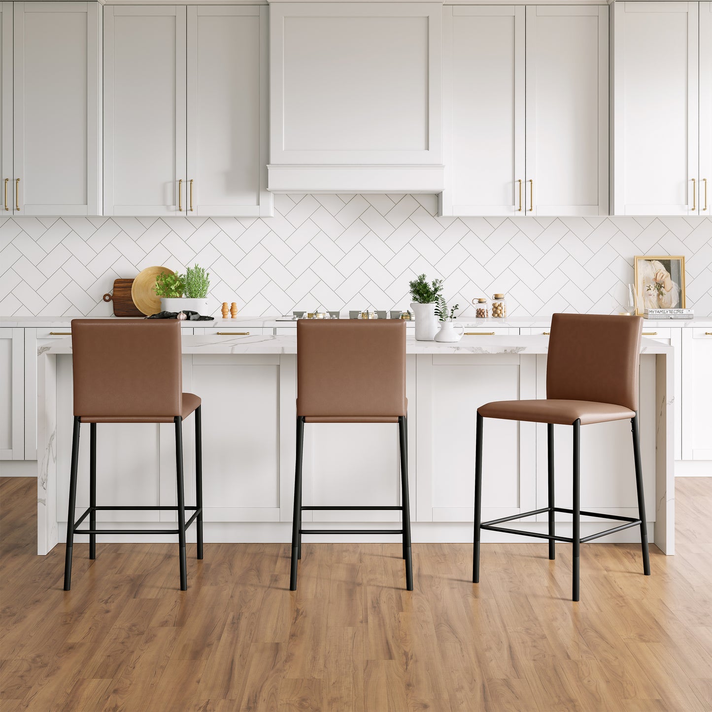 Bronte Metal Counter and Bar Stools