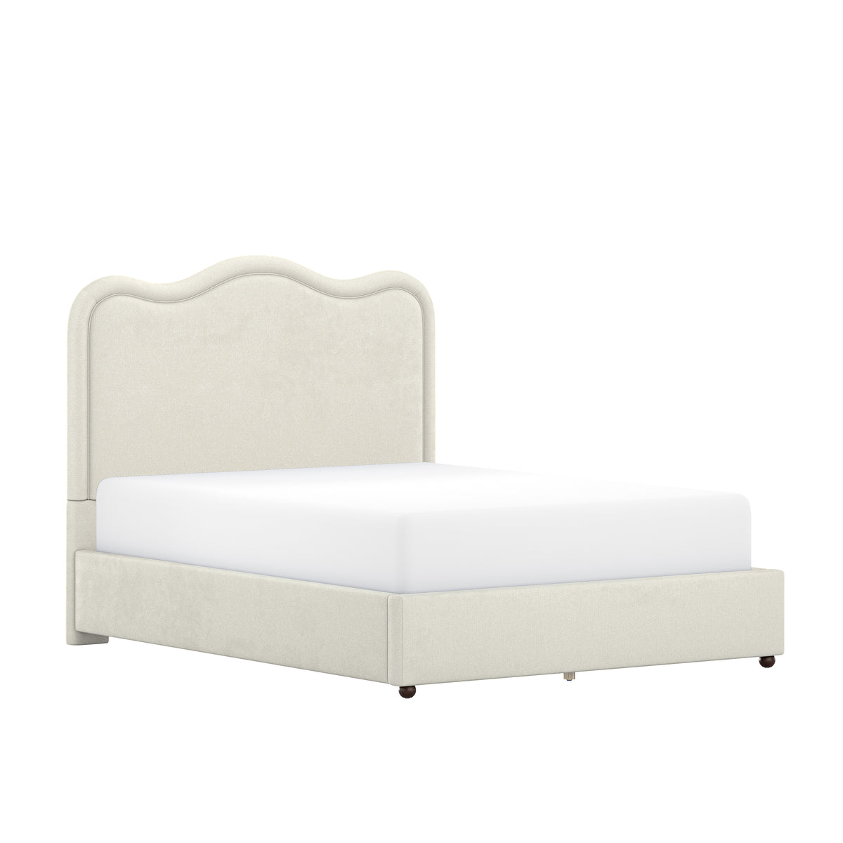 Maris Upholstered Scallop Queen Platform Bed