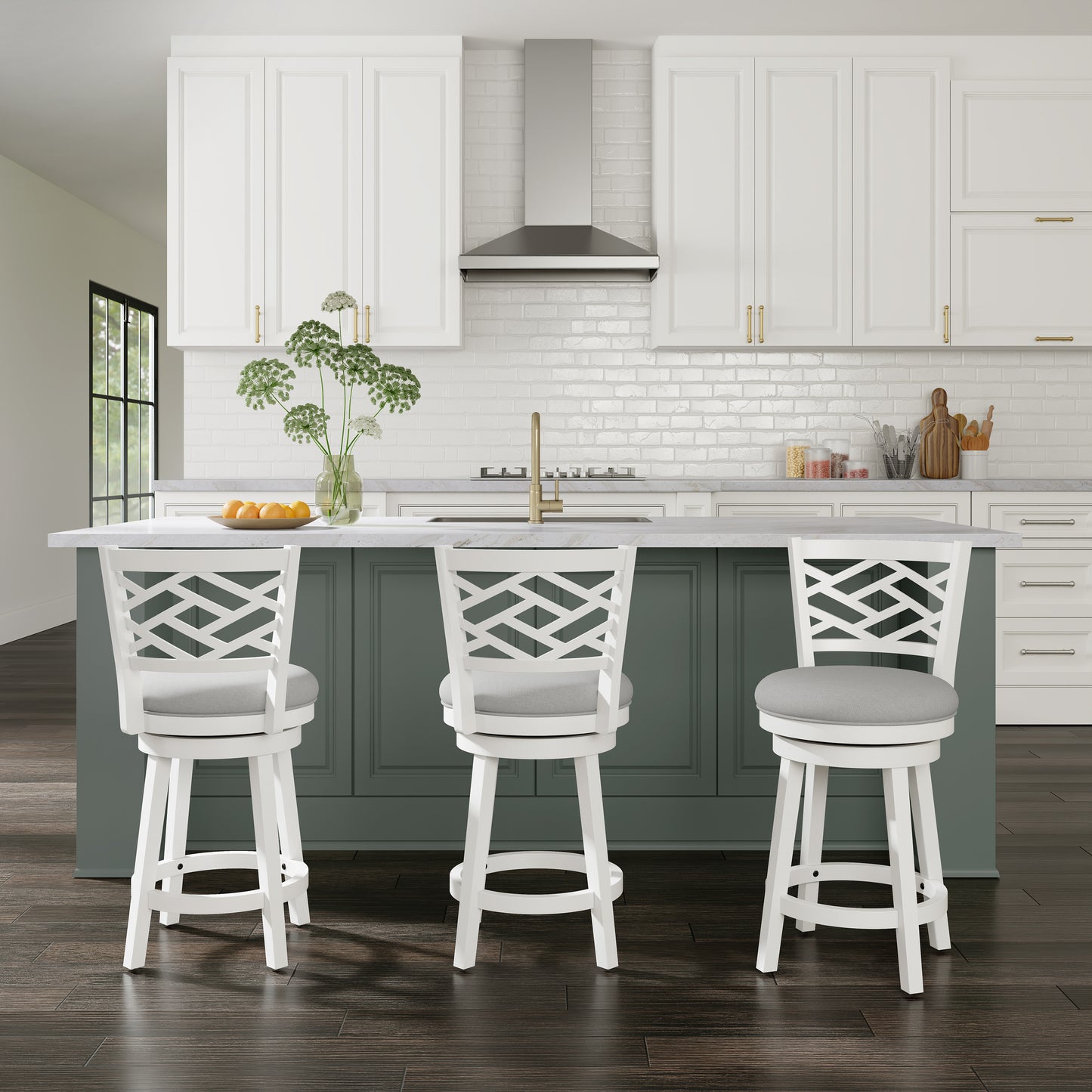 Riva Wood Counter and Bar Stools