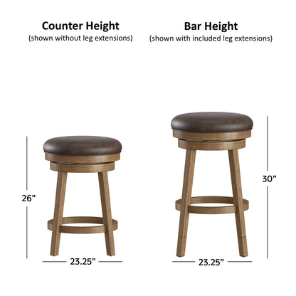 Raine Wood Counter and Bar Stools