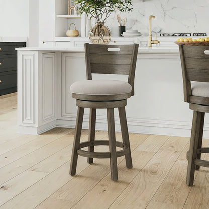 Rhys Wood Counter and Bar Stools