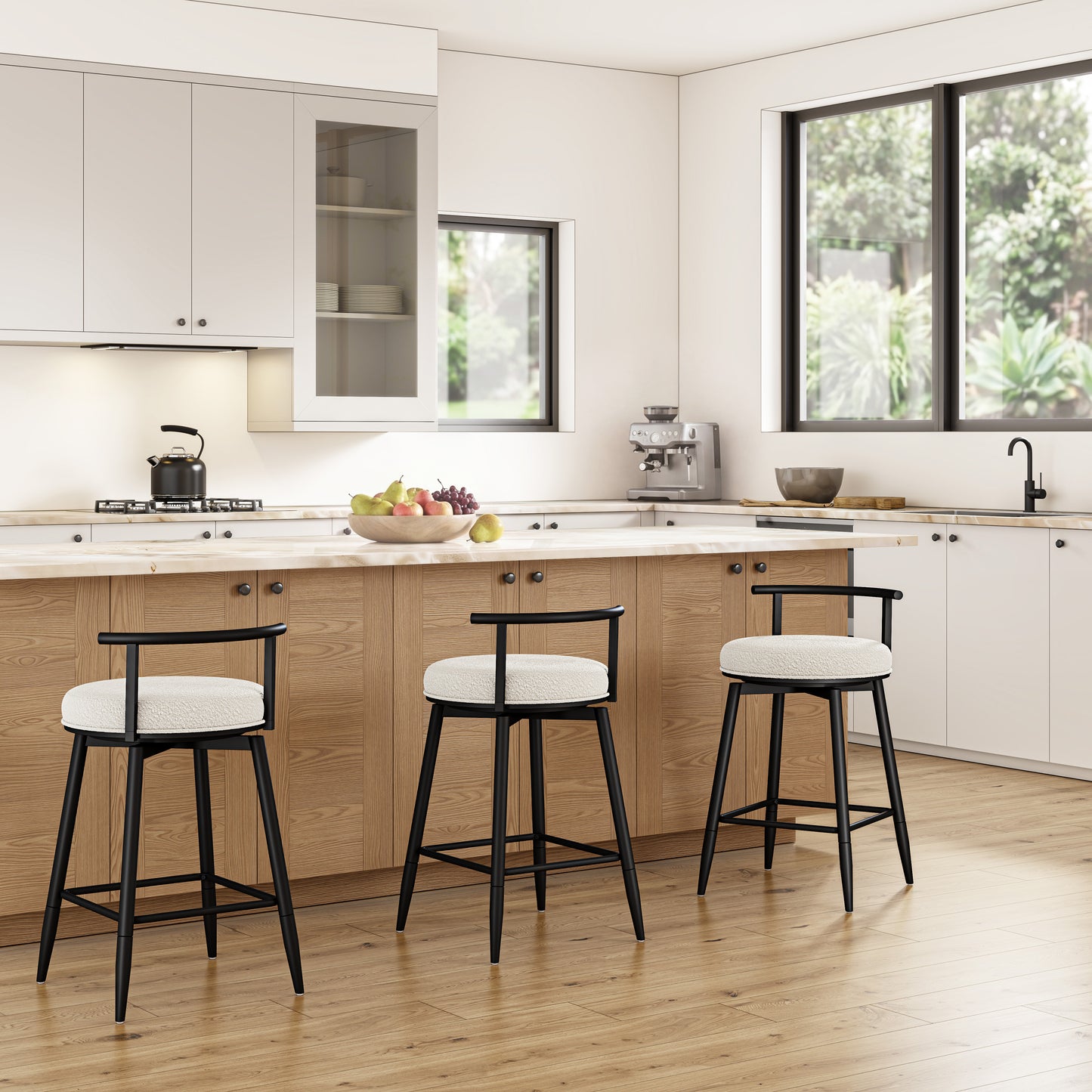 Dael Metal Counter and Bar Stools