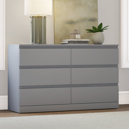 Brindle Wood 6 Drawer Dresser