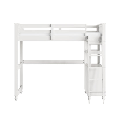 Lake House Wood Loft Bed