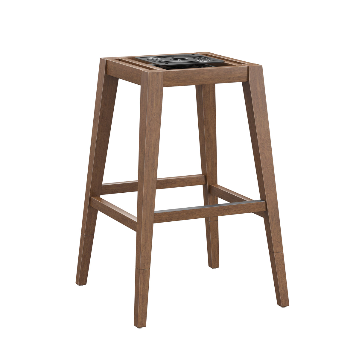 Uniquely Yours Wood Adjustable Stool Base with Swivel Plate