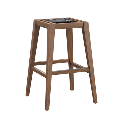 Uniquely Yours Wood Adjustable Stool Base with Swivel Plate