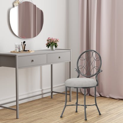 O'Malley Metal Vanity Stool