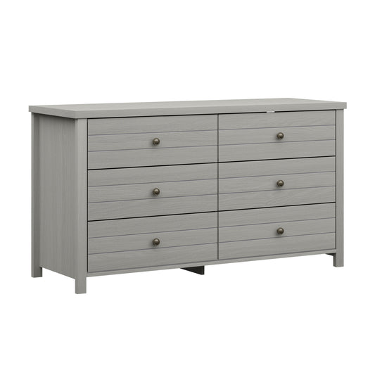 Harmony Wood 6 Drawer Dresser