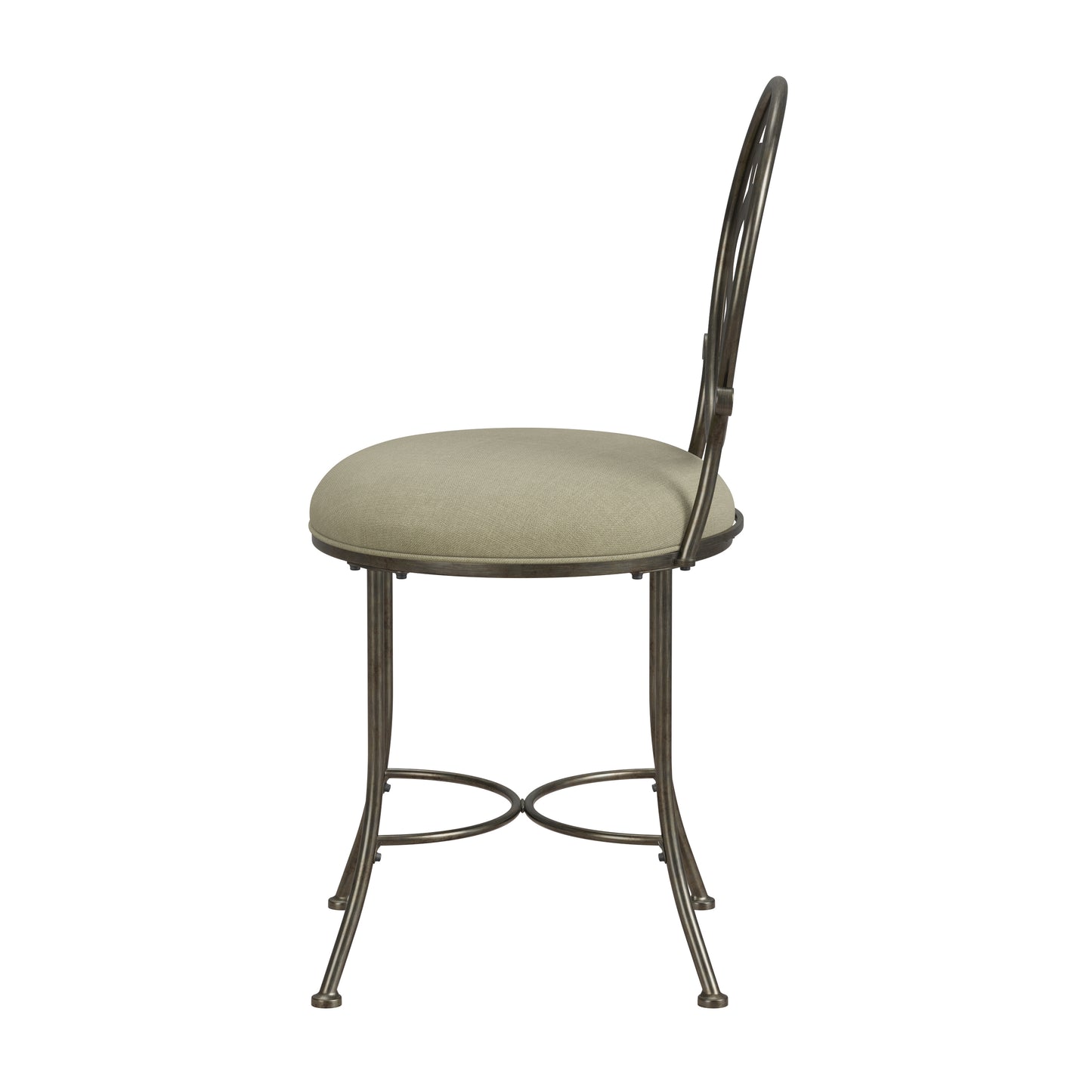 Marsala Metal Vanity Stool