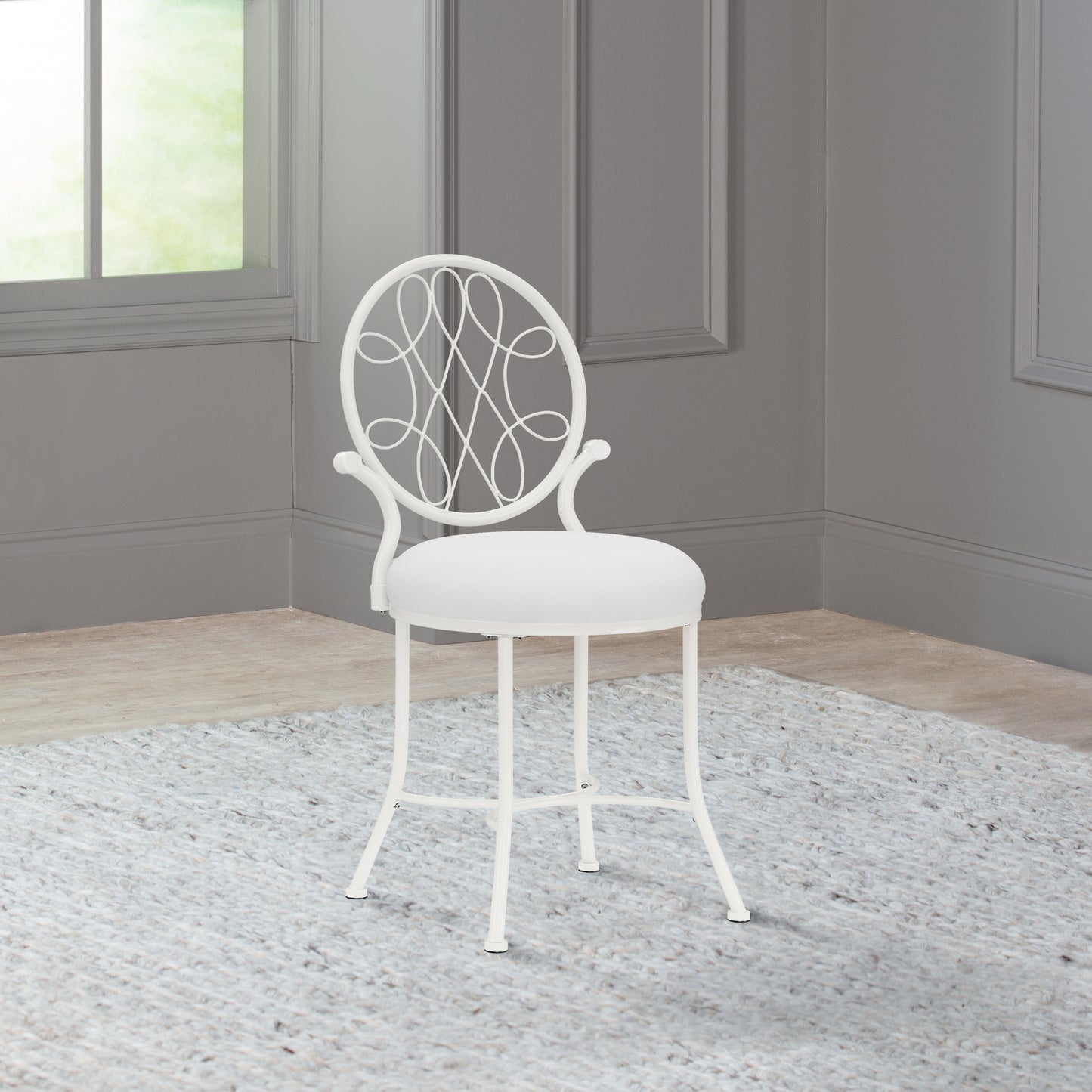 O'Malley Metal Vanity Stool