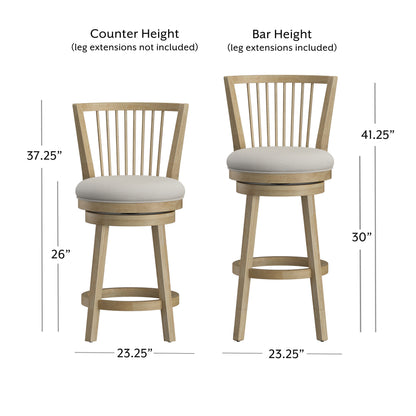 Garlington Wood Counter and Bar Stools