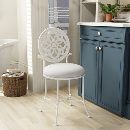 Marsala Metal Vanity Stool