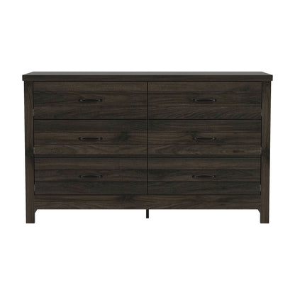 Lancaster Wood 6 Drawer Dresser