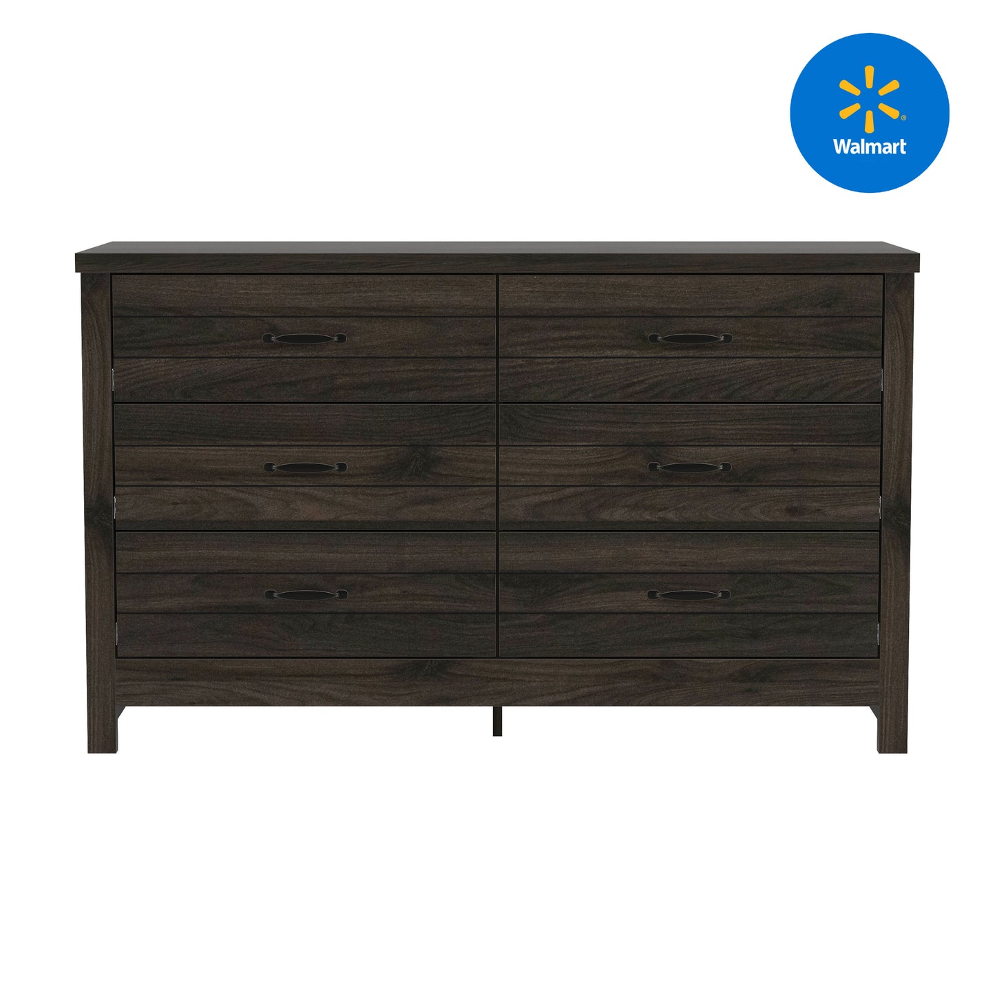 Lancaster Wood 6 Drawer Dresser
