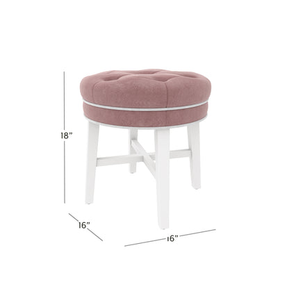 Sophia Wood Vanity Stool
