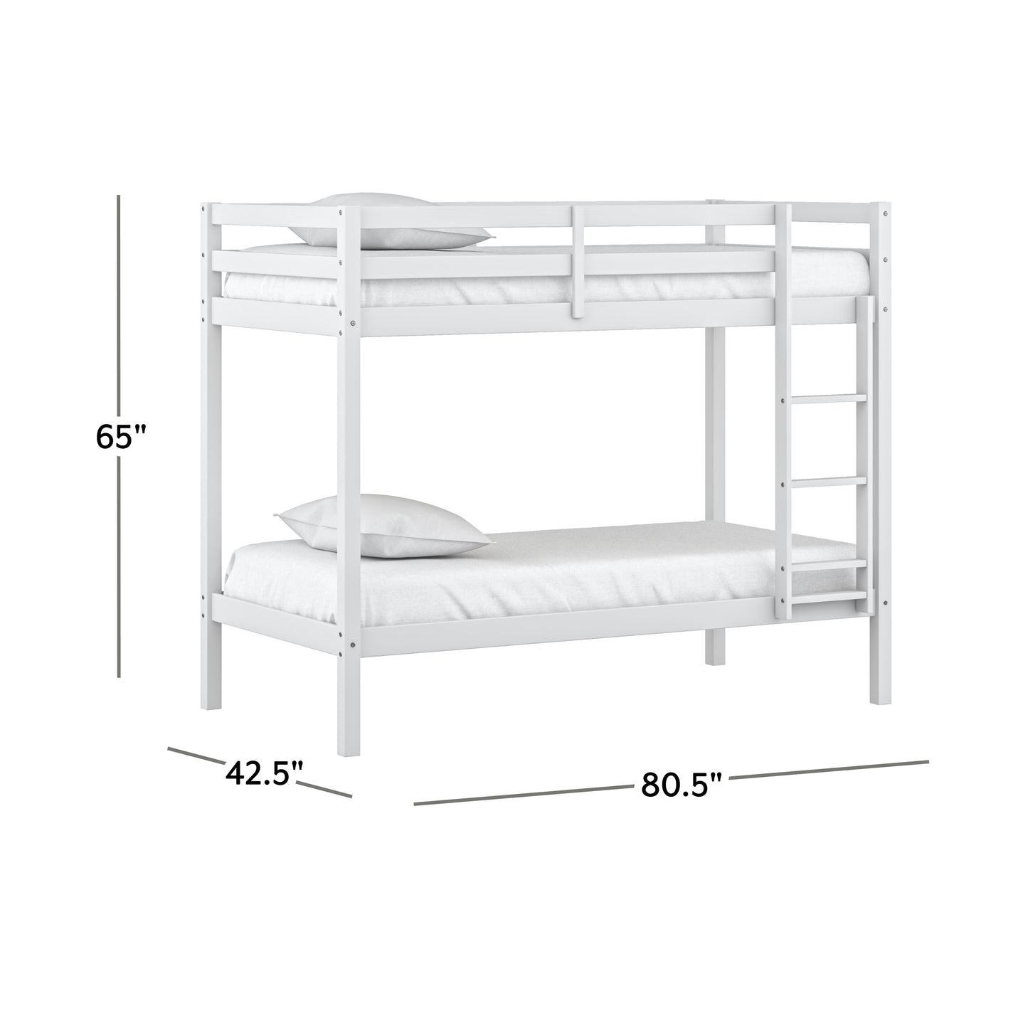 Caspian Wood Twin Loft Bed
